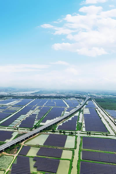 Aquavoltaics Utility-scale Power station （Hezhou North, Zhuhai，，，，，，，，China）